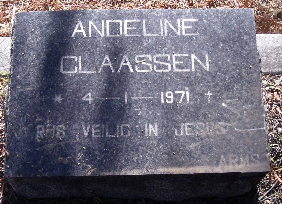 CLAASSEN Andeline 1971-1971