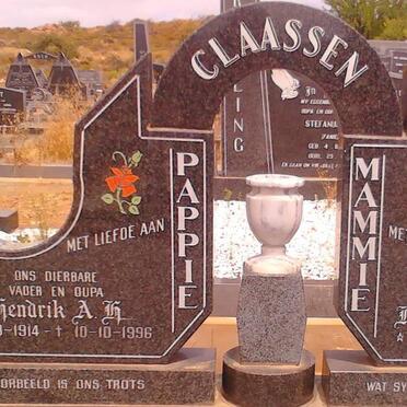 CLAASSEN Hendrik A.H. 1914-1996 &amp; Maria M. 1920-1995