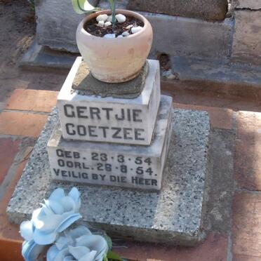 COETZEE Gertjie 1954-1954