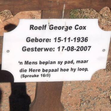 COX Roelf George 1936-2007