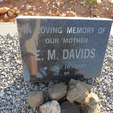 DAVIDS E.M. 1947-1991