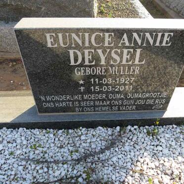 DEYSEL Eunice Annie nee MULLER 1927-2011