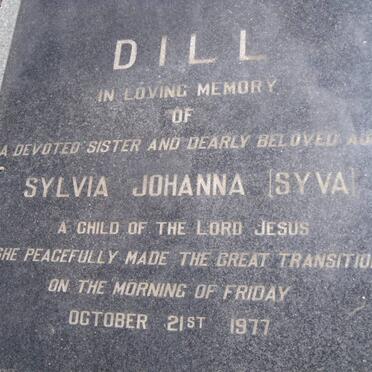 DILL Sylvia Johanna -1977