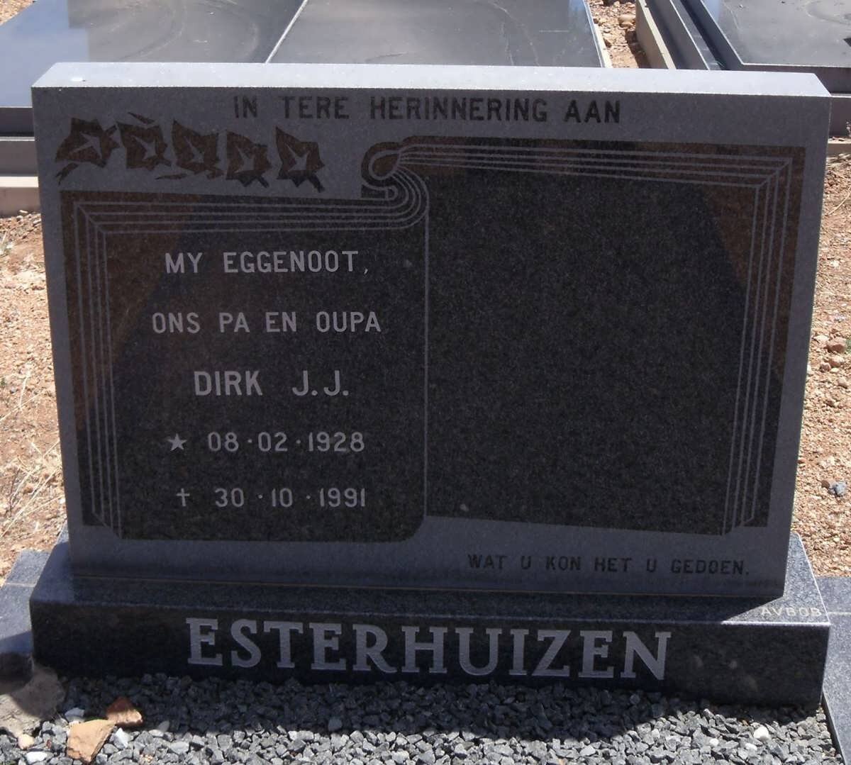 ESTERHUIZEN Dirk J.J. 1928-1991