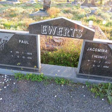 EWERTS Paul 1925-1991 & Jacomina HEUNIS 1933-1994