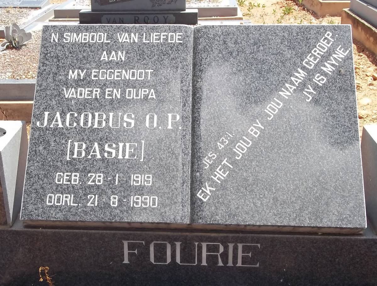 FOURIE Jacobus O.P. 1919-1990