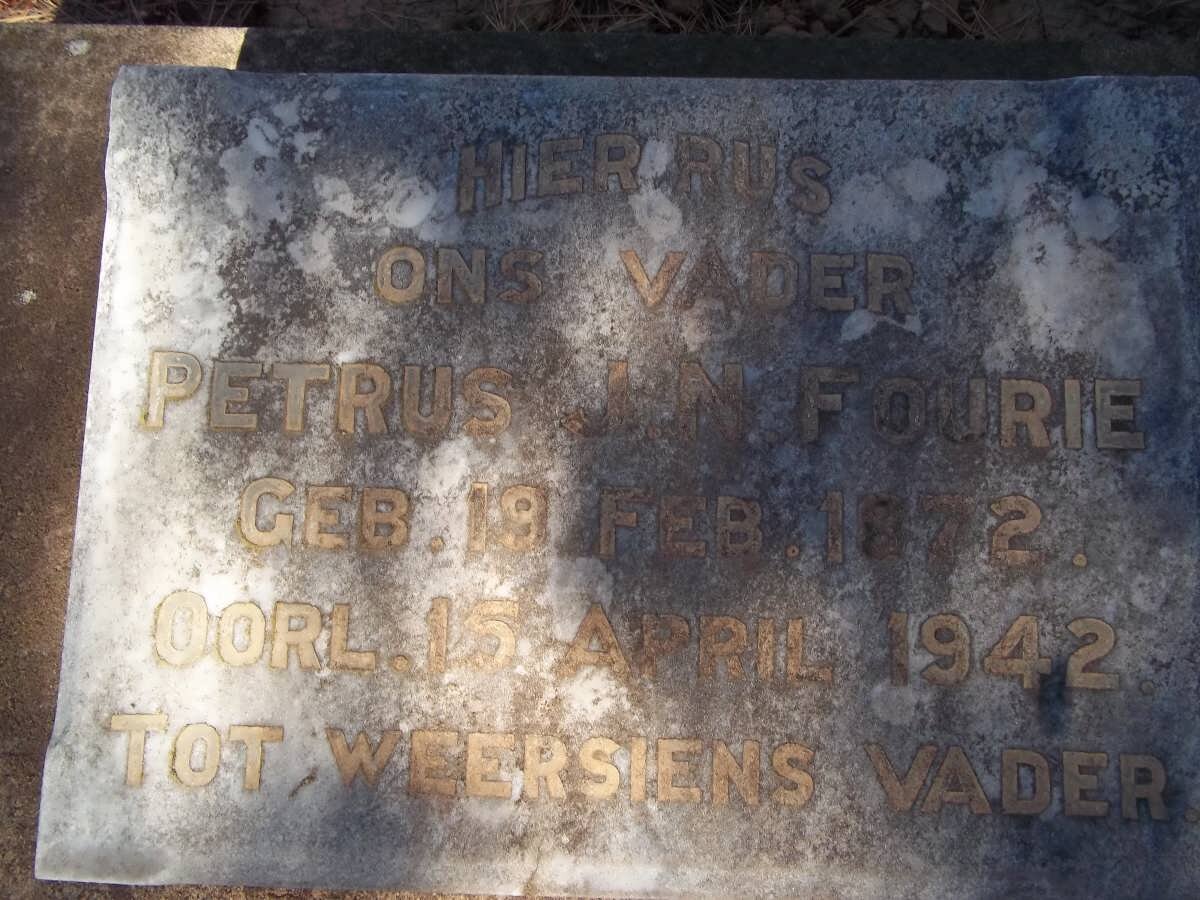 FOURIE Petrus J.N. 1872-1942