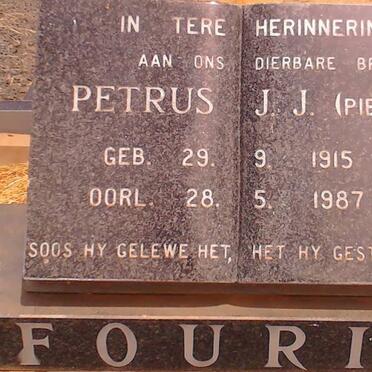 FOURIE Petrus J. J.  1915-1987