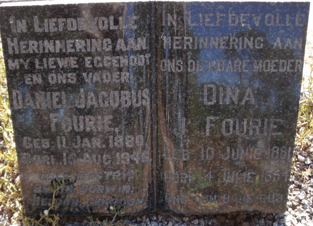 FOURIE Daniel Jacobus 1880-1946 &amp; Dina 1881-1954
