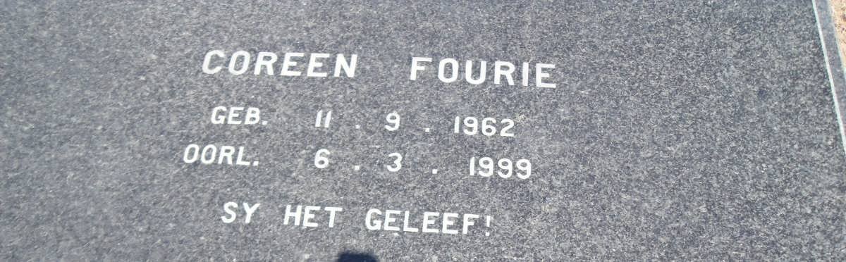 FOURIE Coreen 1962-1999