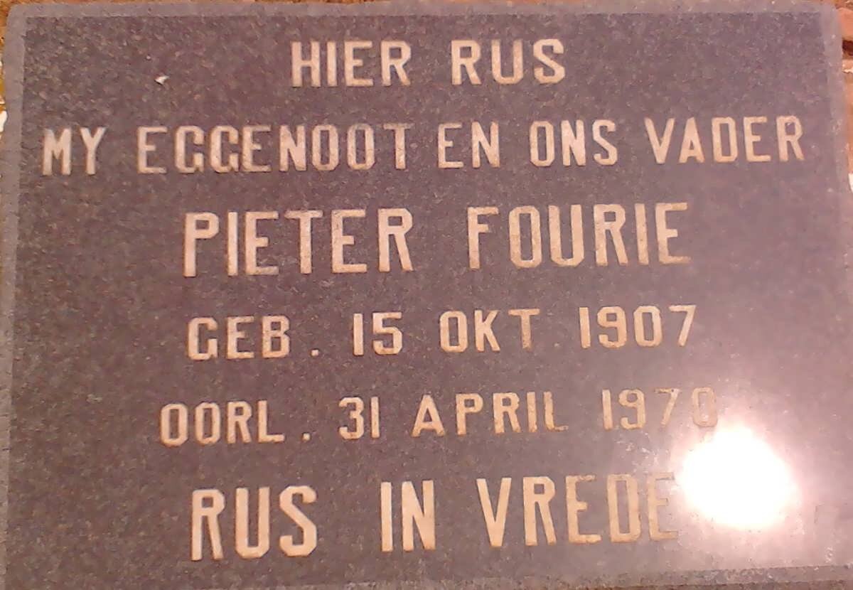 FOURIE Pieter 1907-1970