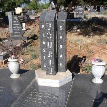 FOURIE Klasie 1925-1992 &amp; Sarah 1925-1999