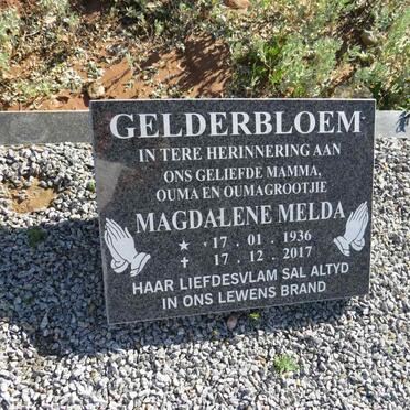 GELDERBLOEM Magdalene Melda 1936-2017