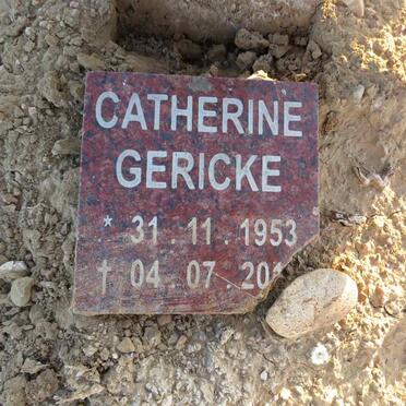 GERICKE Catherine 1953-20?