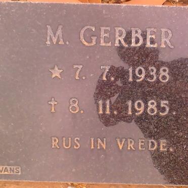 GERBER M. 1938-1985
