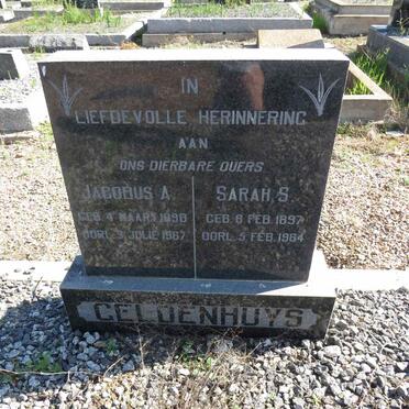 GELDENHUYS Jacobus A. 1898-1967 & Sarah S. 1897-1964