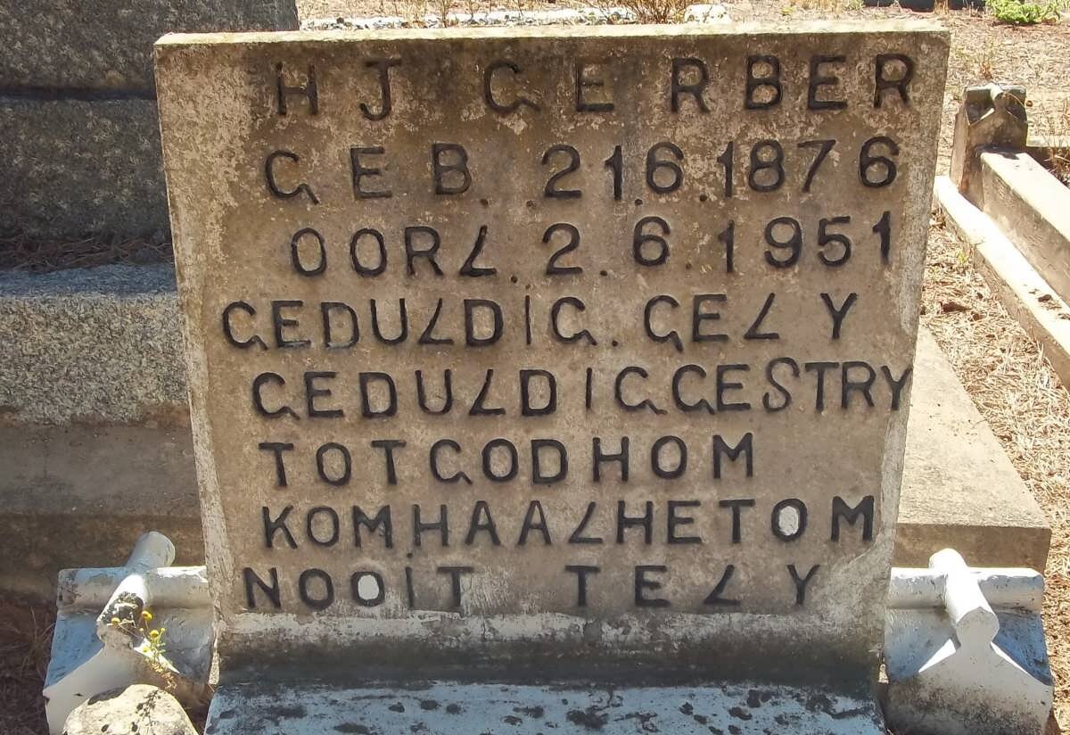 GERBER H.J. 1876-1951