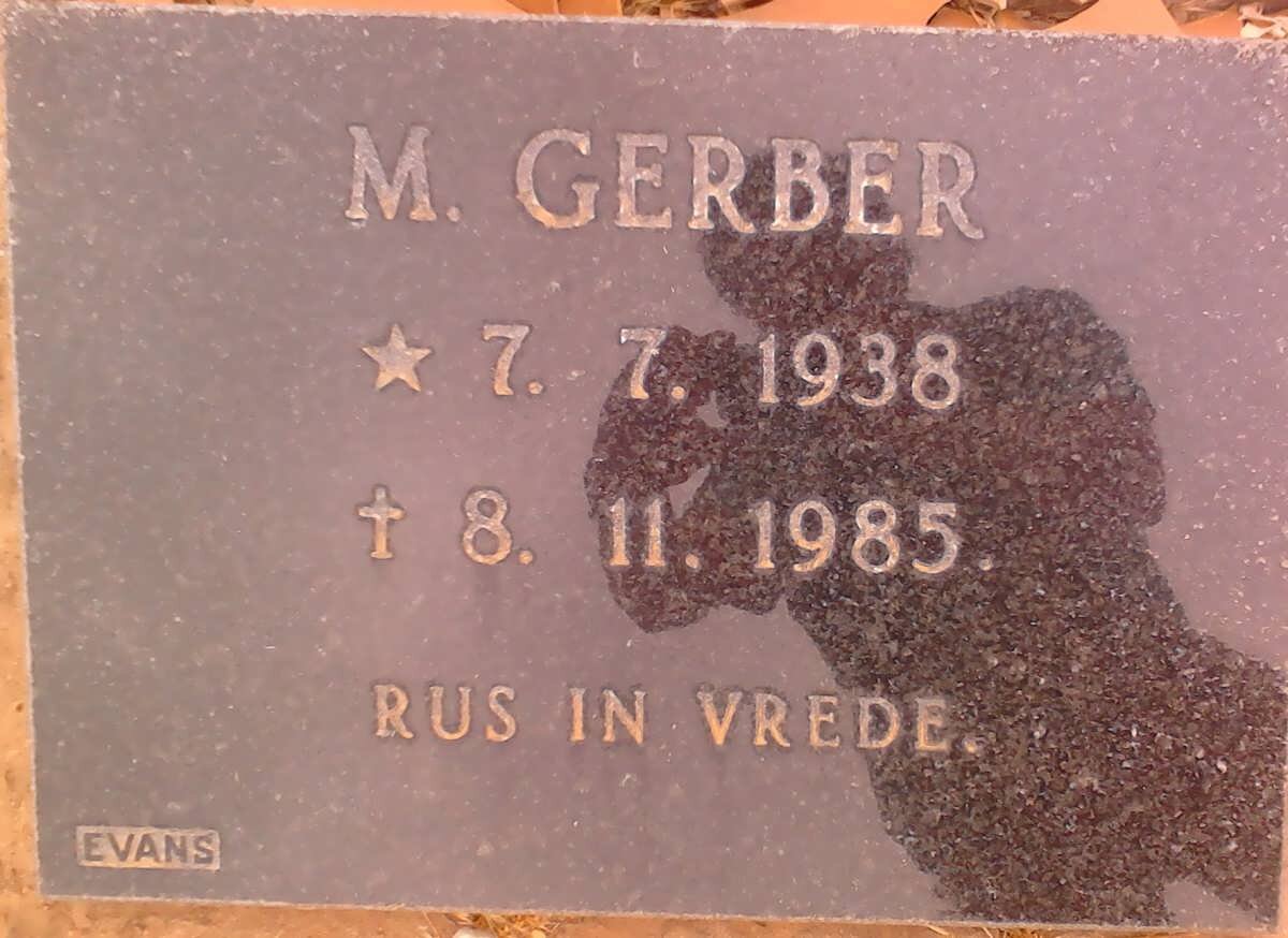GERBER M. 1938-1985