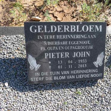 GELDERBLOEM Pieter John 1933-2013