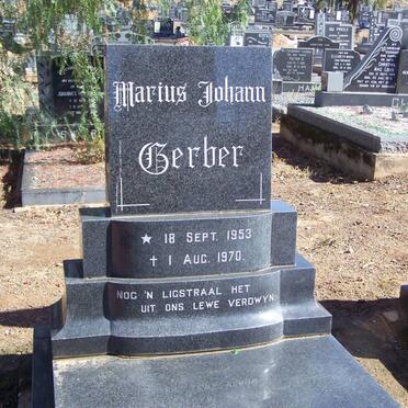GERBER Marius Johann 1953-1970