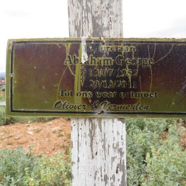 GEORGE Abraham 1952-2011