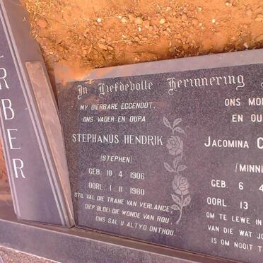 GERBER Stephanus Hendrik 1906-1980 &amp; Jacomina Christina 1909-1997