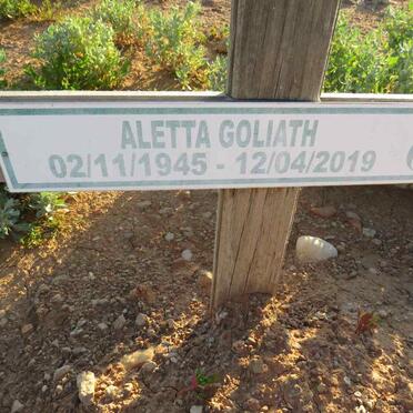 GOLIATH Aletta 1945-2019