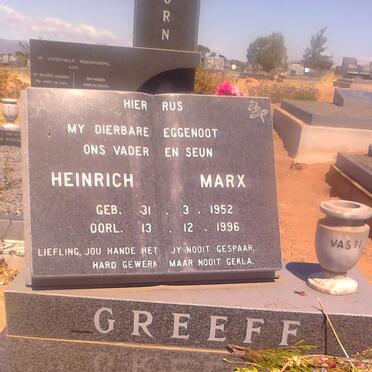 GREEFF Heinrich Marx 1952-1996