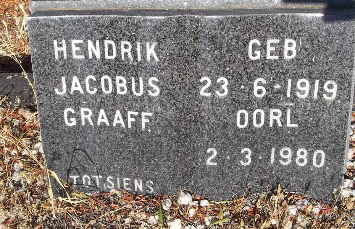 GRAAFF Hendrik Jacobus 1919-1980