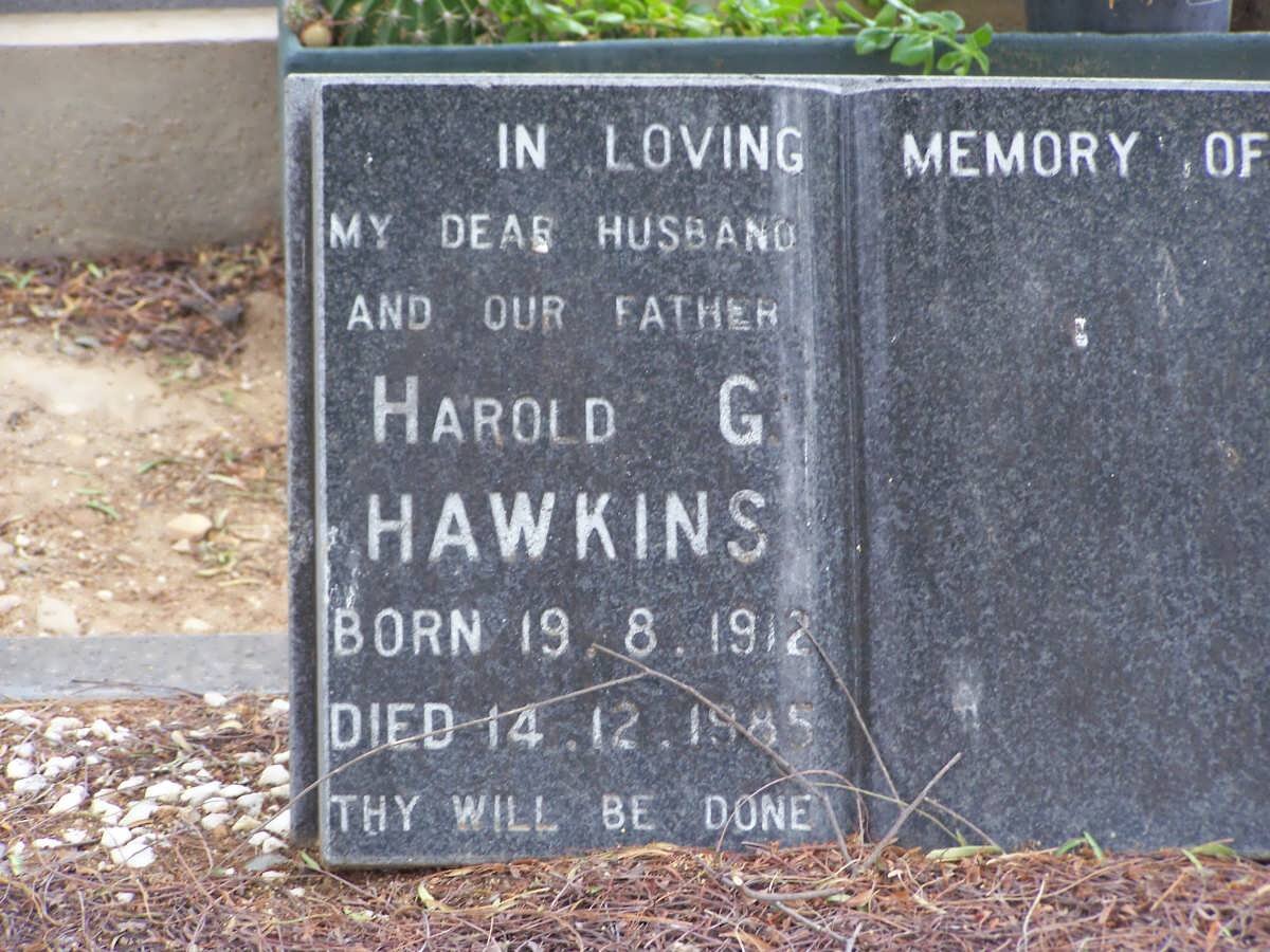 HAWKINS Harold G. 1912-1985