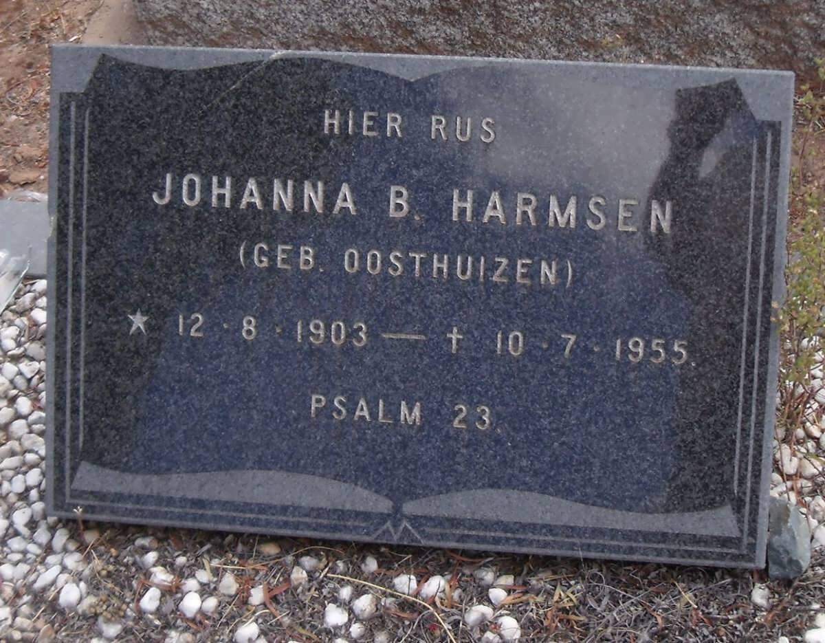 HARMSEN Johanna B. nee OOSTHUIZEN 1903-1955