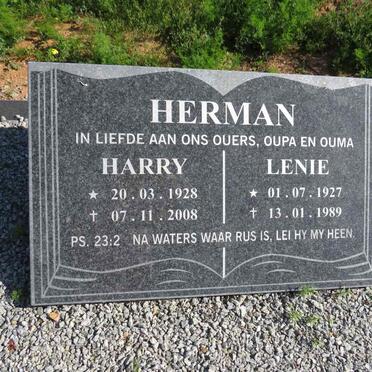 HERMAN Harry 1928-2008 & Lenie 1927-1989