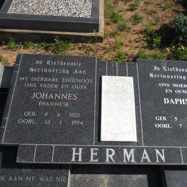 HERMAN Johannes 1950-1994 & Daphne 1946-2022