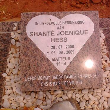 HESS Shante Joenique 2008-2009