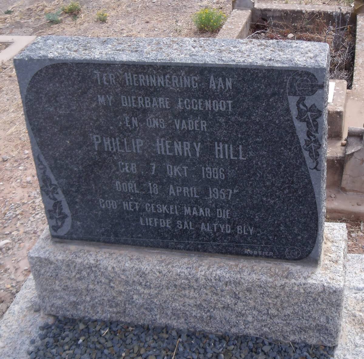 HILL Phillip Henry 1906-1957