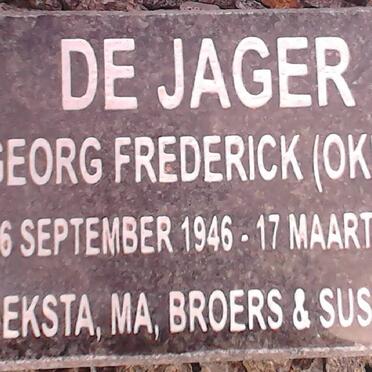JAGER George Frederick, de 1946-2007