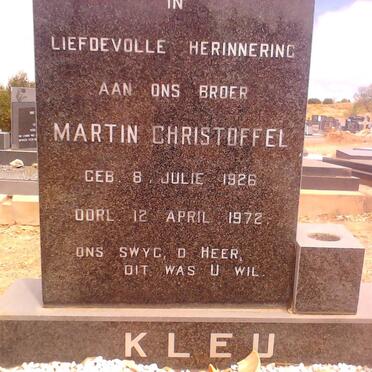 KLEU Martin Christoffel 1926-1972