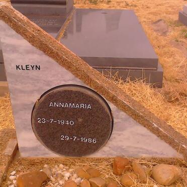 KLEYN Annamaria 1940-1986