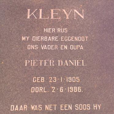 KLEYN Pieter Daniel 1905-1986