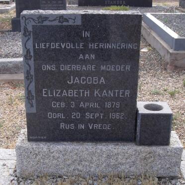 KANTER Jacoba Elizabeth 1879-1962