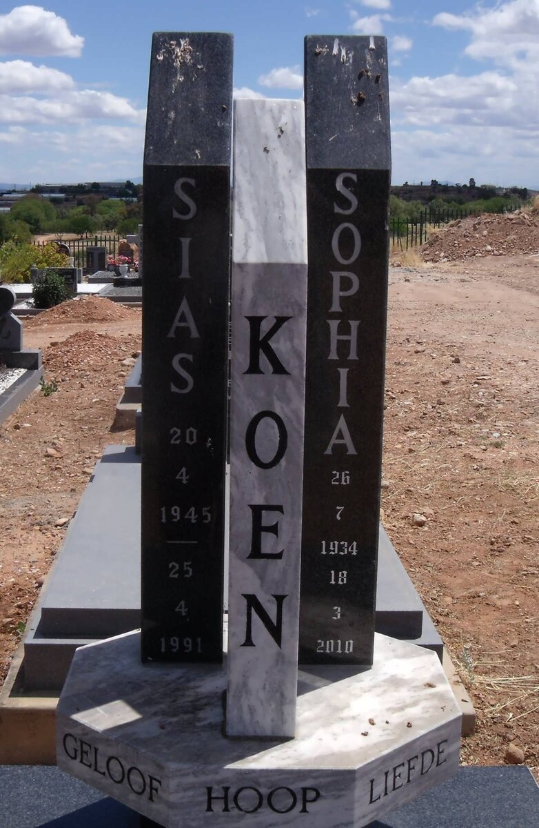 KOEN Sias 1945-1991 &amp; Sophia 1934-2010