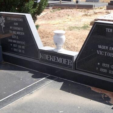 KOEKEMOER Victor Prins 1929-1998 &amp; Kina VAN ROOYEN 1937-1993