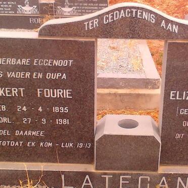 LATEGAN Ockert Fourie 1895-1981 &amp; Elizabeth Margrieta WIID 1894-1982