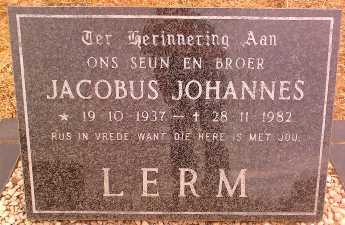 LERM Jacobus Johannes 1937-1982