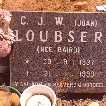 LOUBSER C.J.W. nee BAIRD 1937-1990