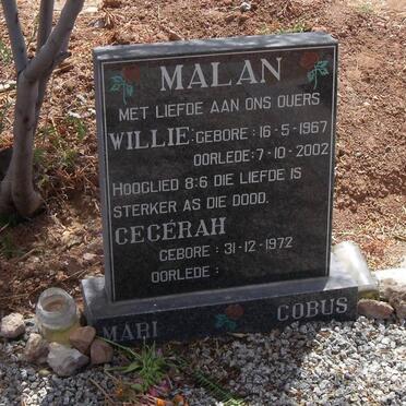 MALAN Willie 1967-2002 &amp; Cecerah 1972-