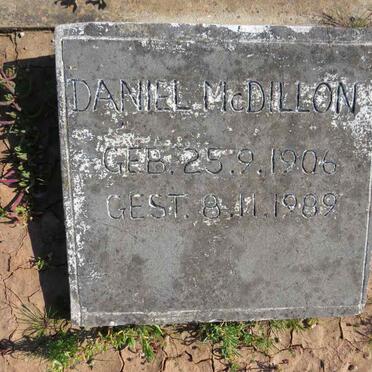 MCDILLON Daniel 1906-1989
