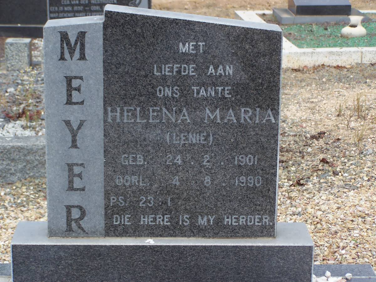 MEYER Helena Maria 1901-1990