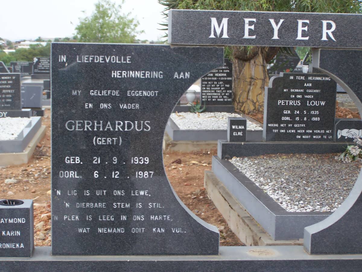 MEYER Gerhardus 1939-1987