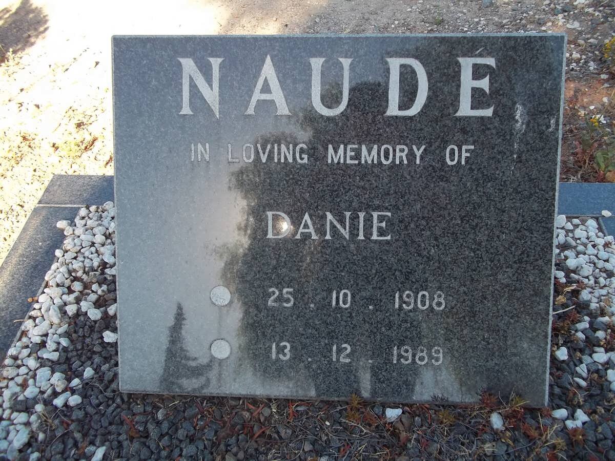 NAUDÉ Danie 1908-1989